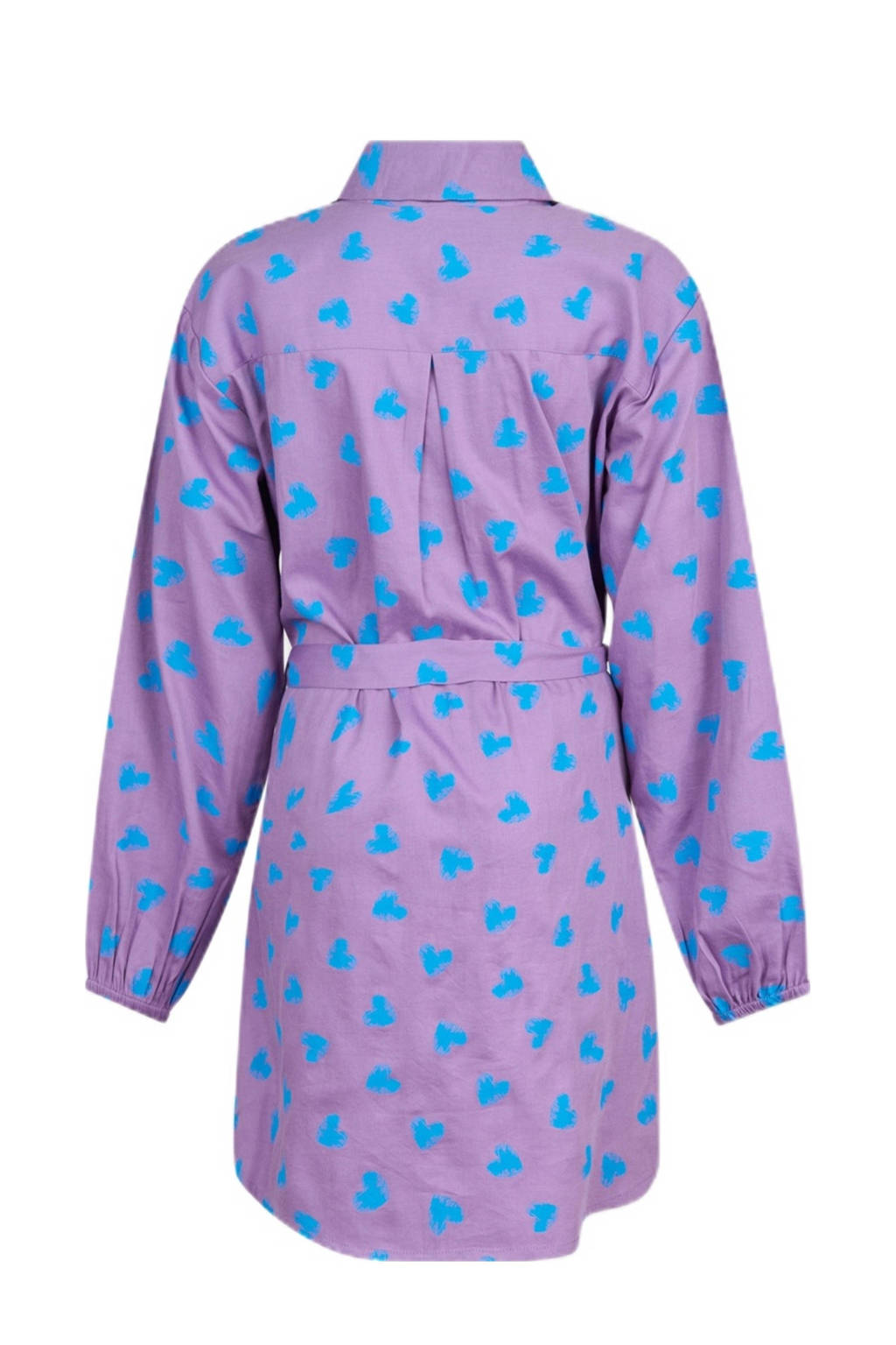 Shoeby blousejurk met hartjes paars/blauw