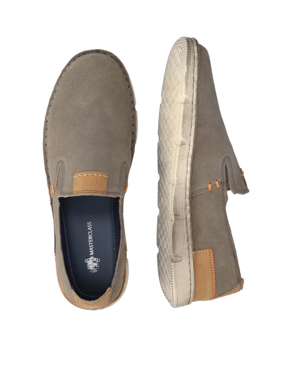Veloursleder Slipper klassisch