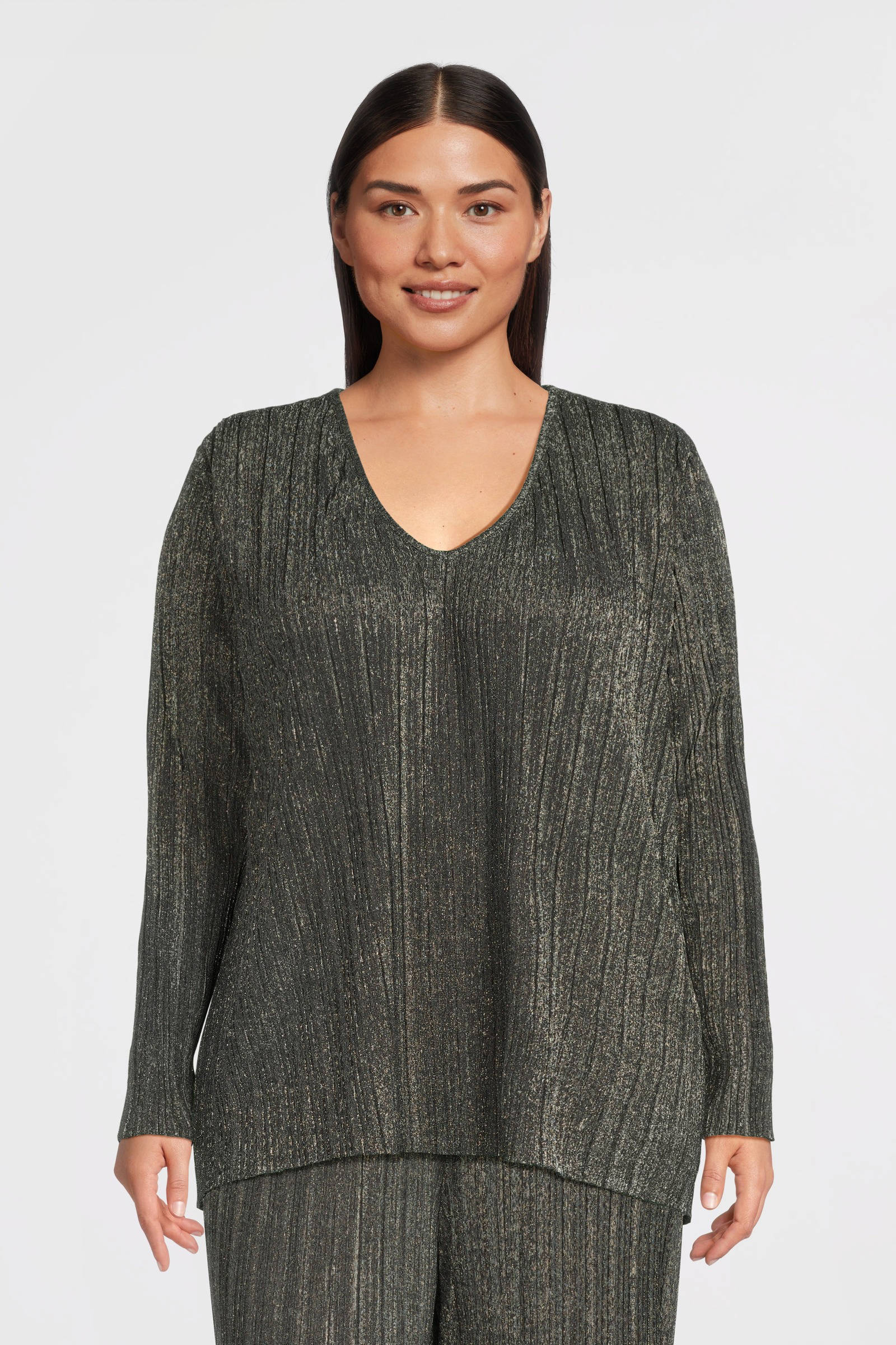 VERO MODA CURVE top zilver