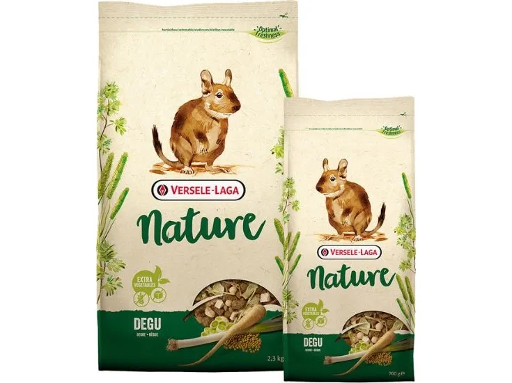 Versele-Laga Degu Nature, Snack, 2,3 kg, Degu, Vitamin A, vitamin D3, vitamin E, Kobber, Kobbersulfat, Jod, Jern, Mangan, Selenium, Zink, 14,5%