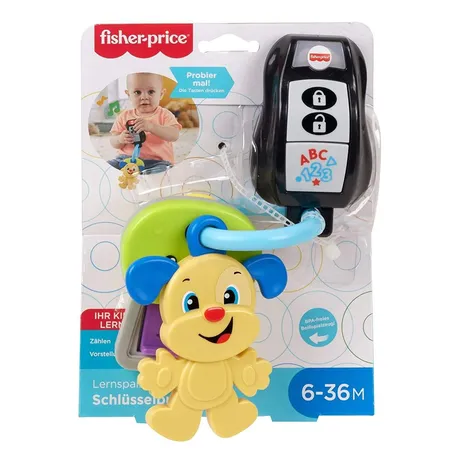Fisher-Price Lernspaß Baby Schlüsselbund mit Licht und Geräuschen, Lernspielzeug