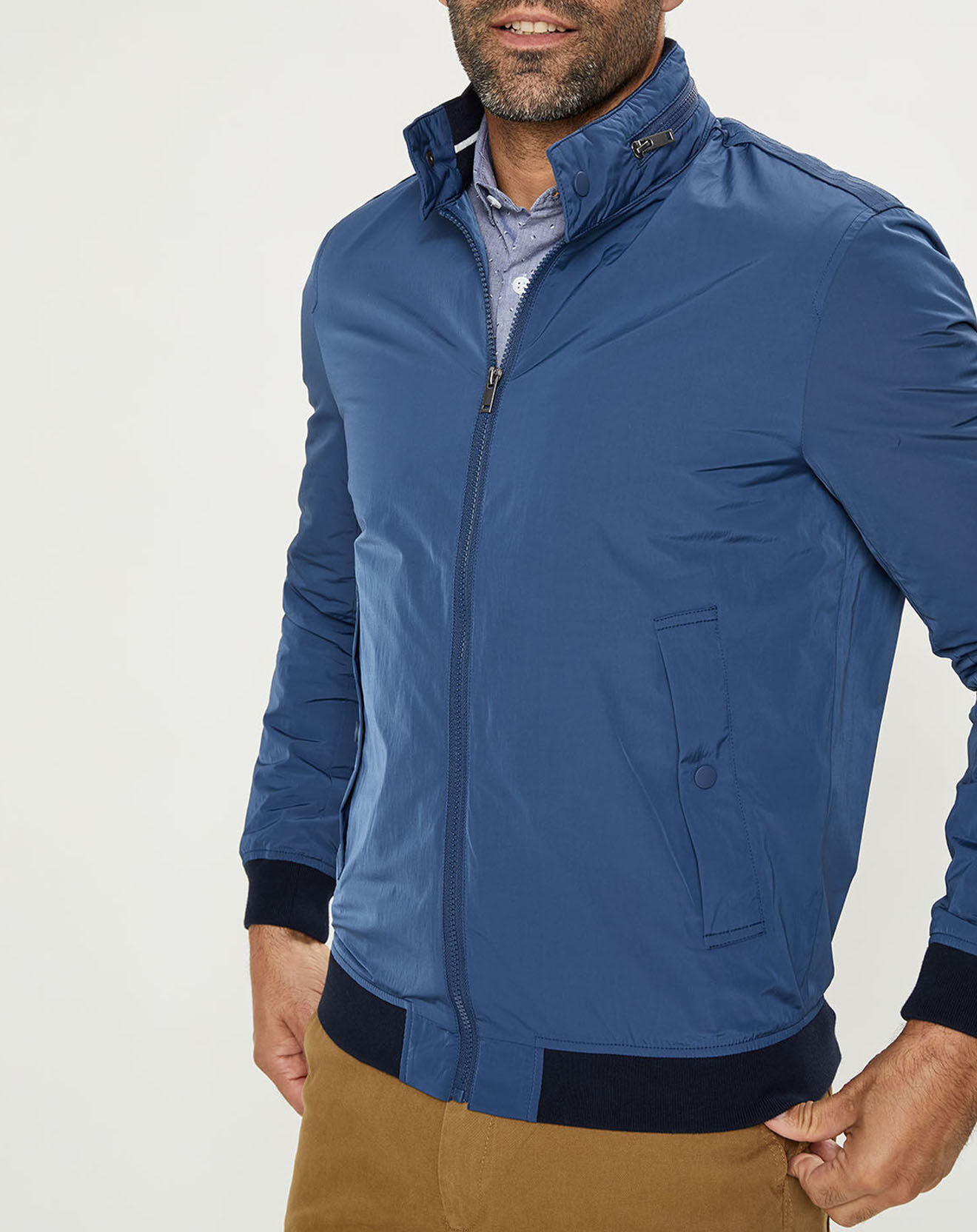 Galeries Lafayette Blouson Nautique bleu foncé