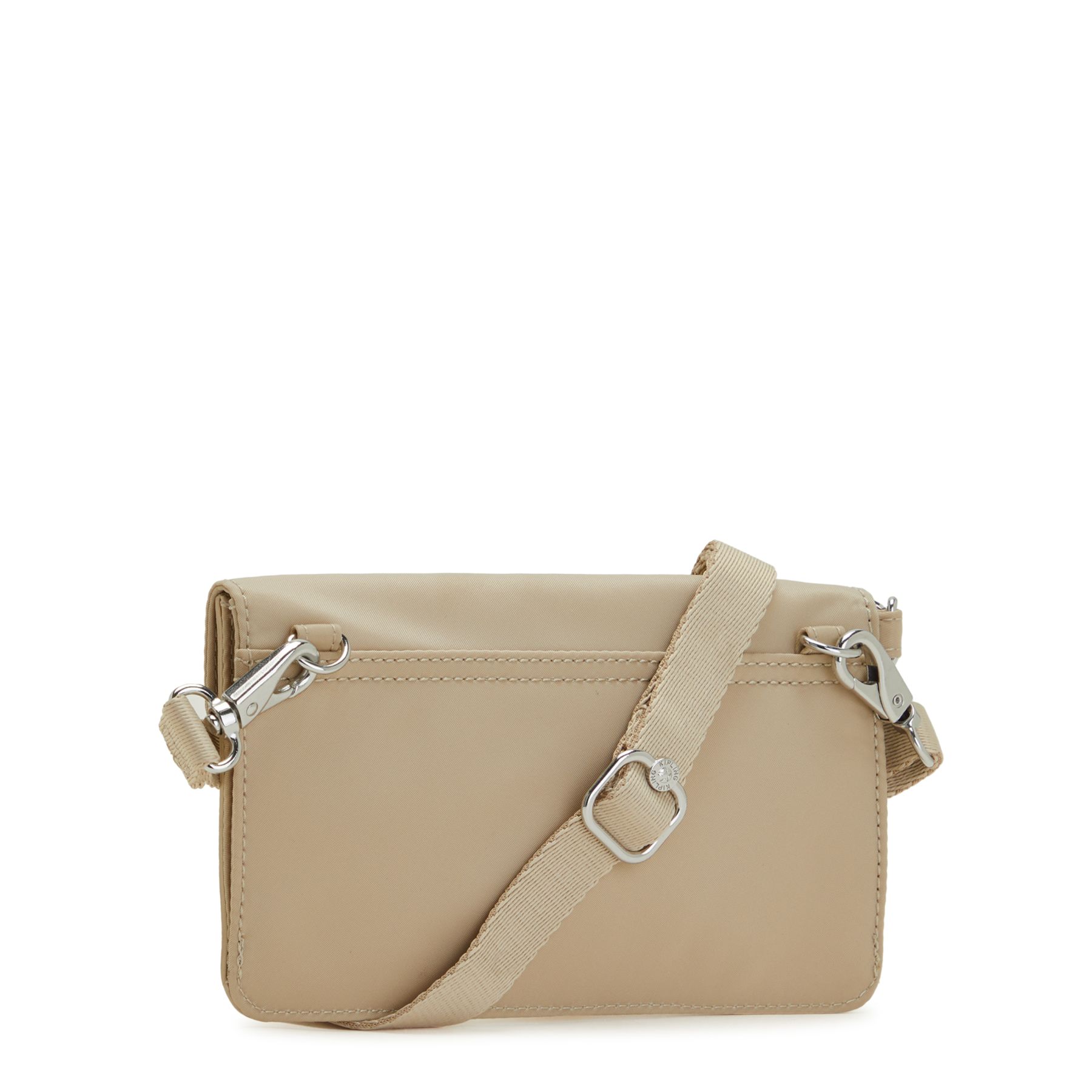 NEW LELIO Petit Sac Bandoulière avec Compartiments Intérieurs pour Cartes - Natural Beige