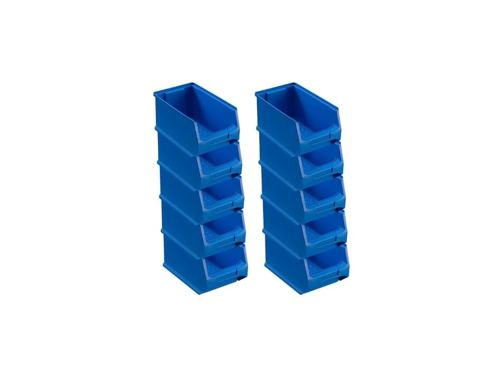 PROREGAL Blauwe Opbergdoos 3,0 HxBxD 12,5 x 14,5 x 23,5 cm 2,8 Liter Opbergcontainer Opbergdoos Opbergdoos Assortiment Sorteercontainer