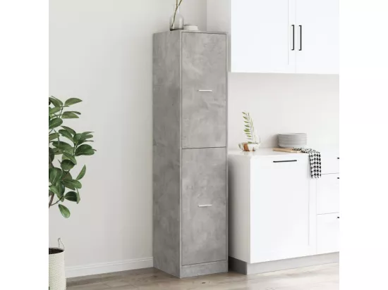 Armoire d'apothicaire gris béton 40x41x174,5 cm bois ingénierie