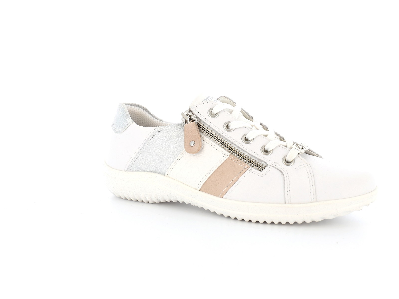 Remonte-D1E00 Cuir Blanc Beige