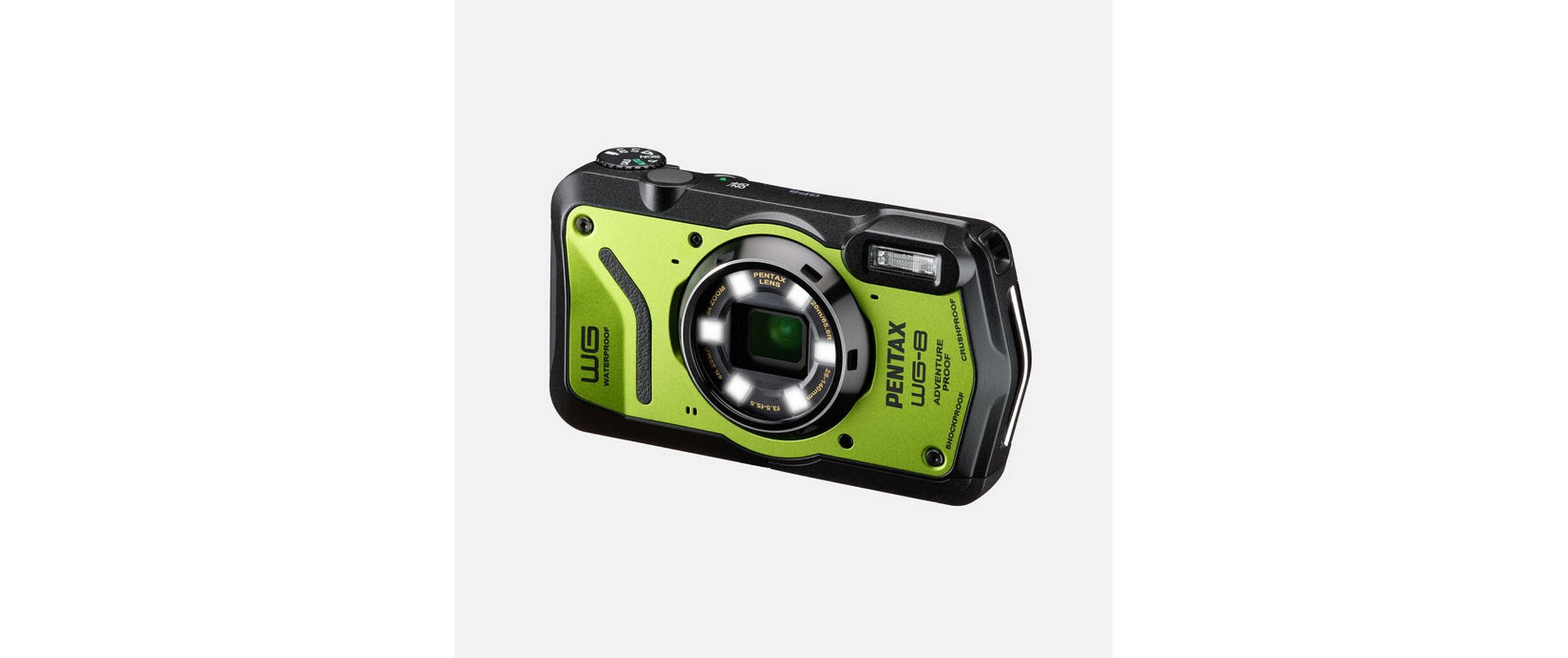 Unterwasserkamera WG-8 Grün<br>Digitale Allwetter-Kompaktkamera