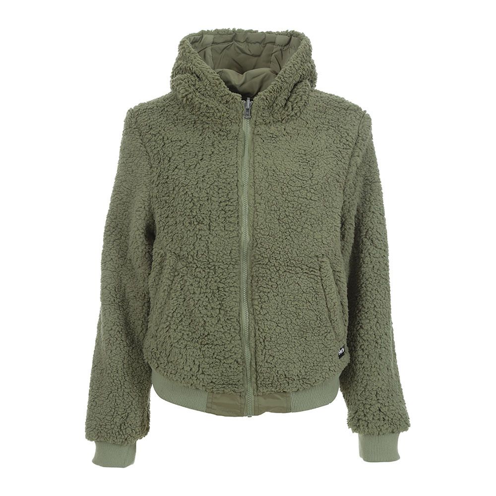 Hurley REVERSIBLE SHERPA - Veste Femme oil green