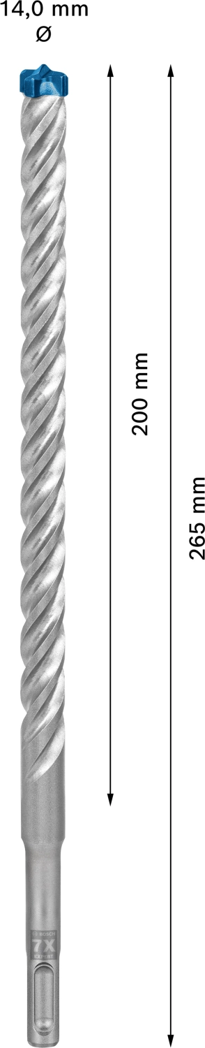 Bosch 2608900176 EXPERT SDS plus-7X Hamerboor - 14x200x265mm (10st)