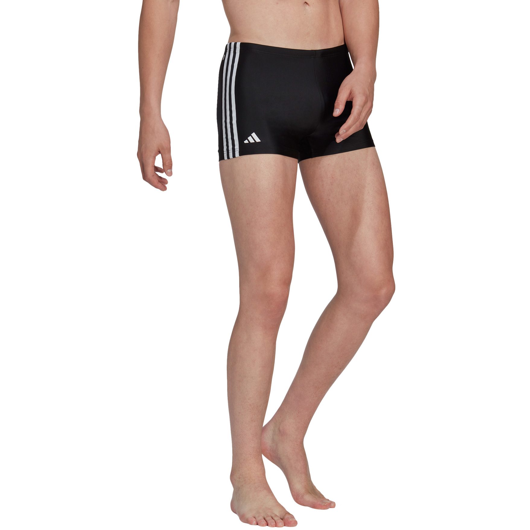 adidas Classic 3-Streifen Boxer-Badehose Herren schwarz
