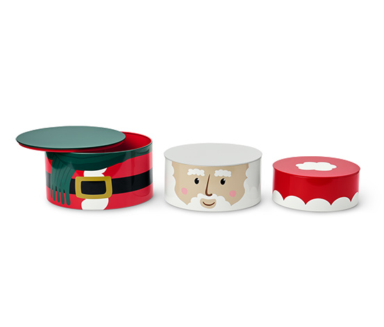 3 Keksdosen mit Weihnachtsmotiv