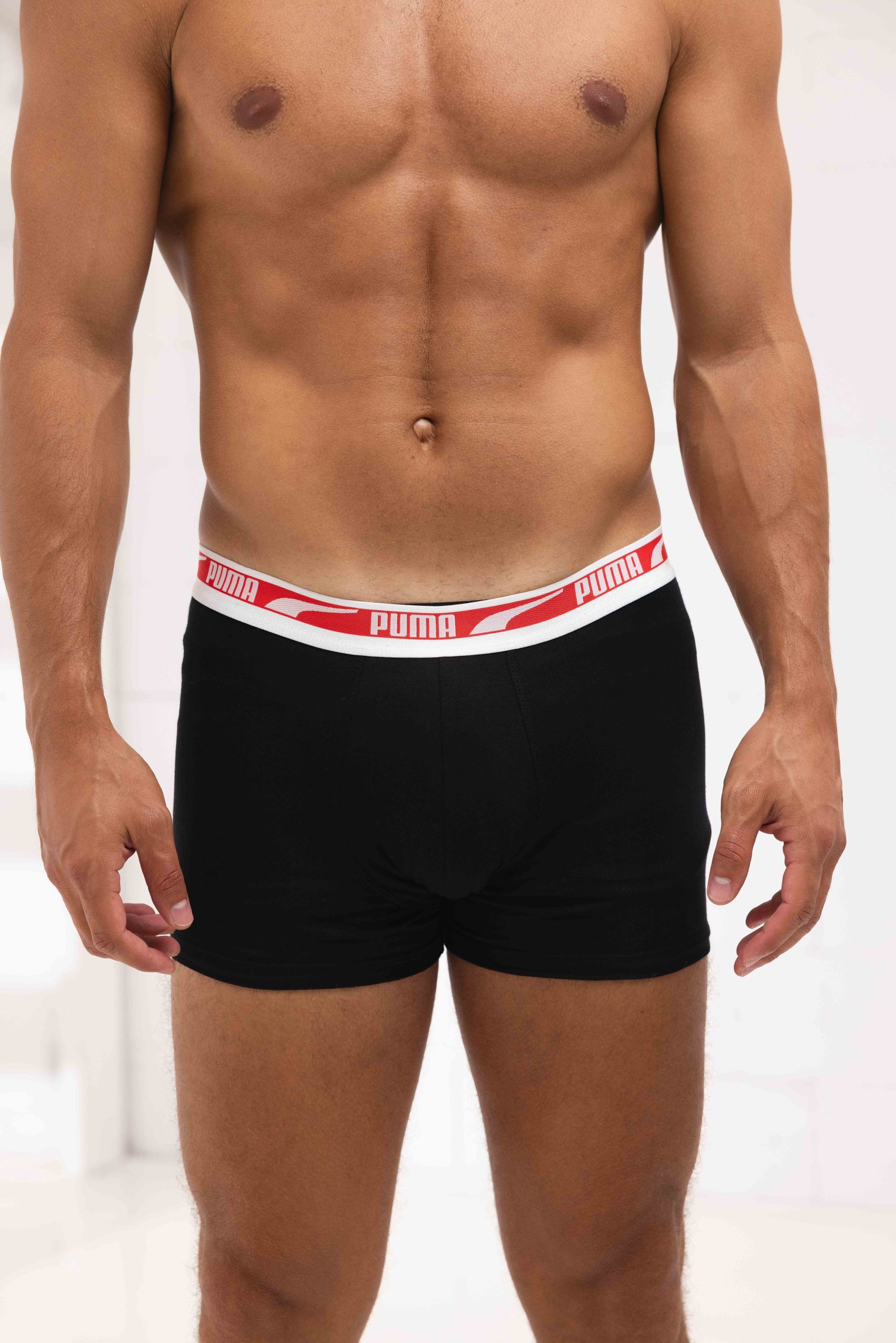 Puma Multi Logo Boxershort 6-Pack Heren Zwart/Rood/Blauw