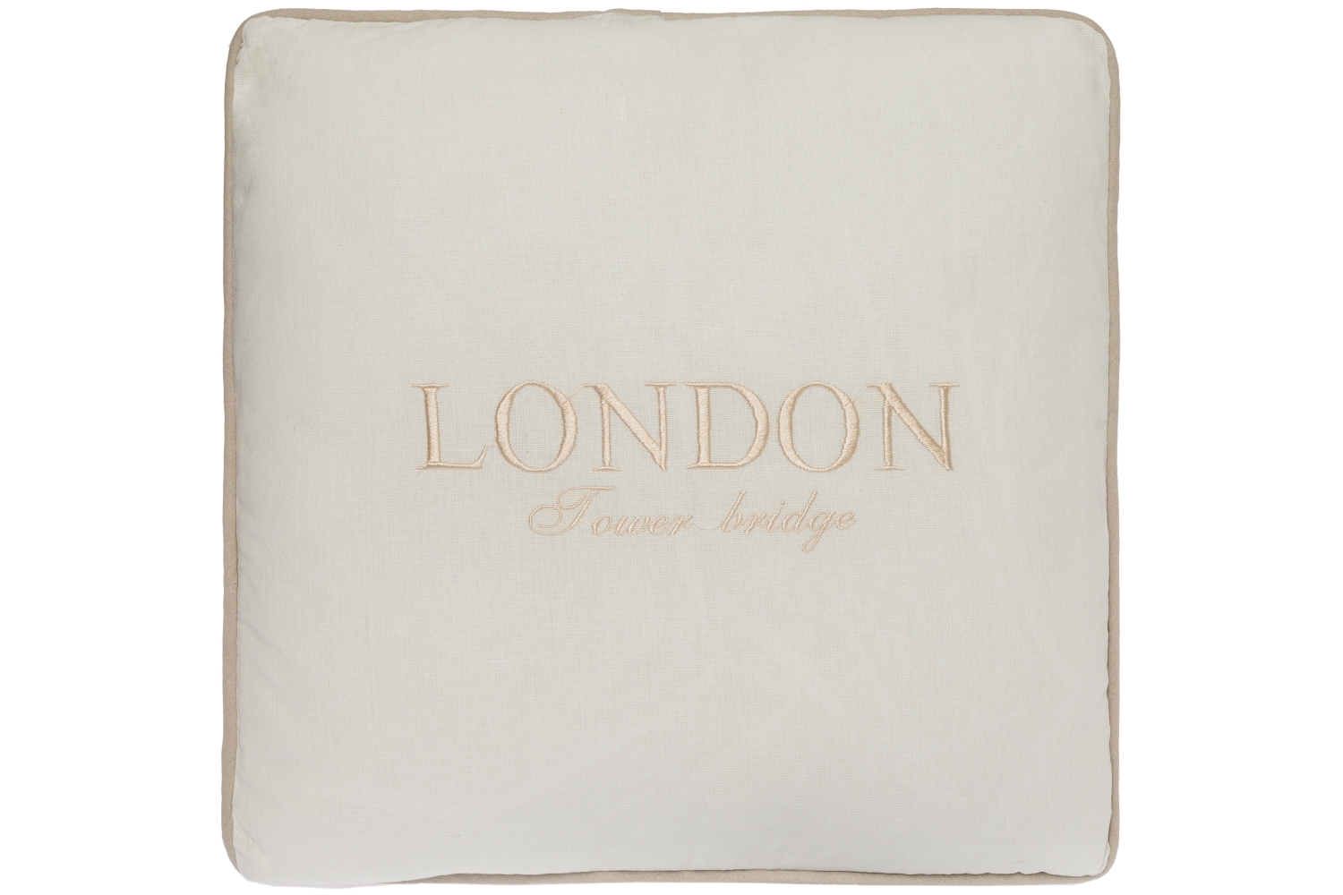 Kissen LONDON TOWER BRIDGE - weiß - 45x45 cm