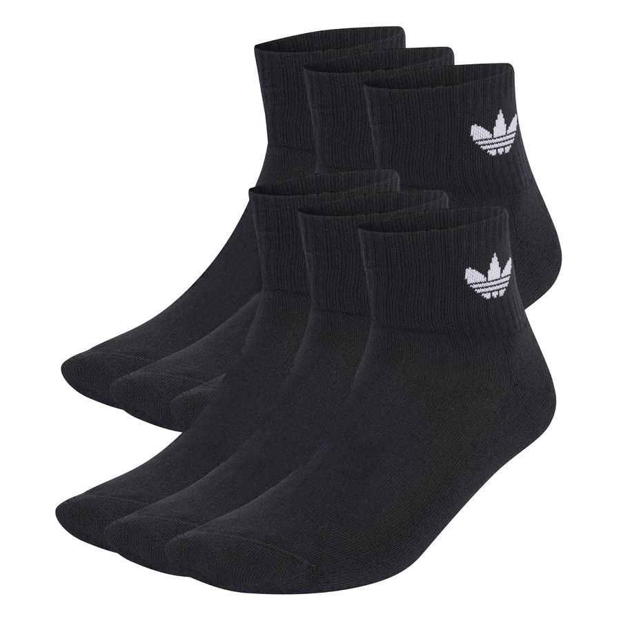 adidas Originals Chaussettes Trefoil Cushioned Crew 6-Pack - Noir