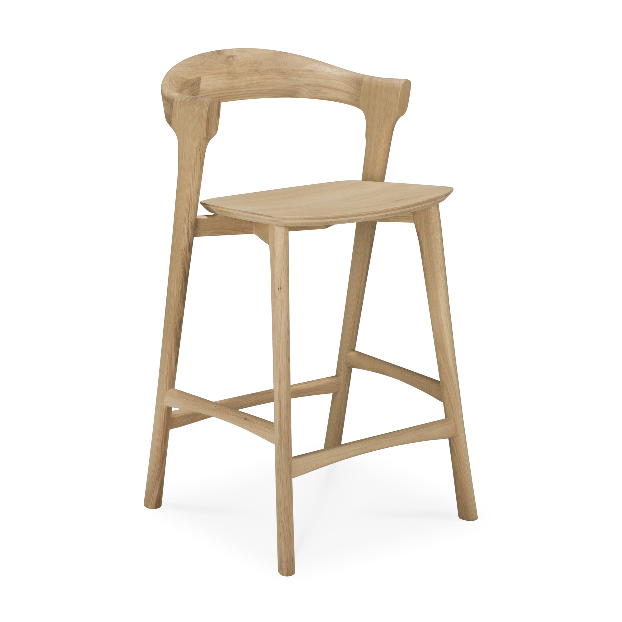 Barstoel Bok gelakt eiken 66 cm