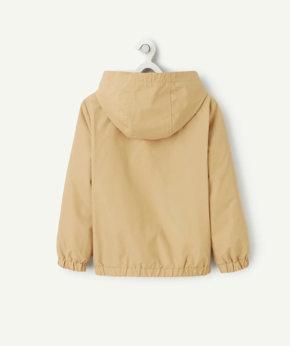 COUPE-VENT À CAPUCHE GARÇON BRUN CLAIR