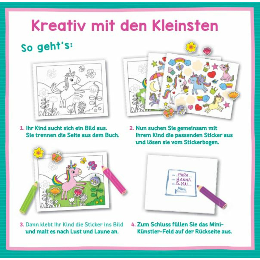 COPPENRATH Mein 1. Sticker-Malbuch - Einhörner (Mini-Künstler)