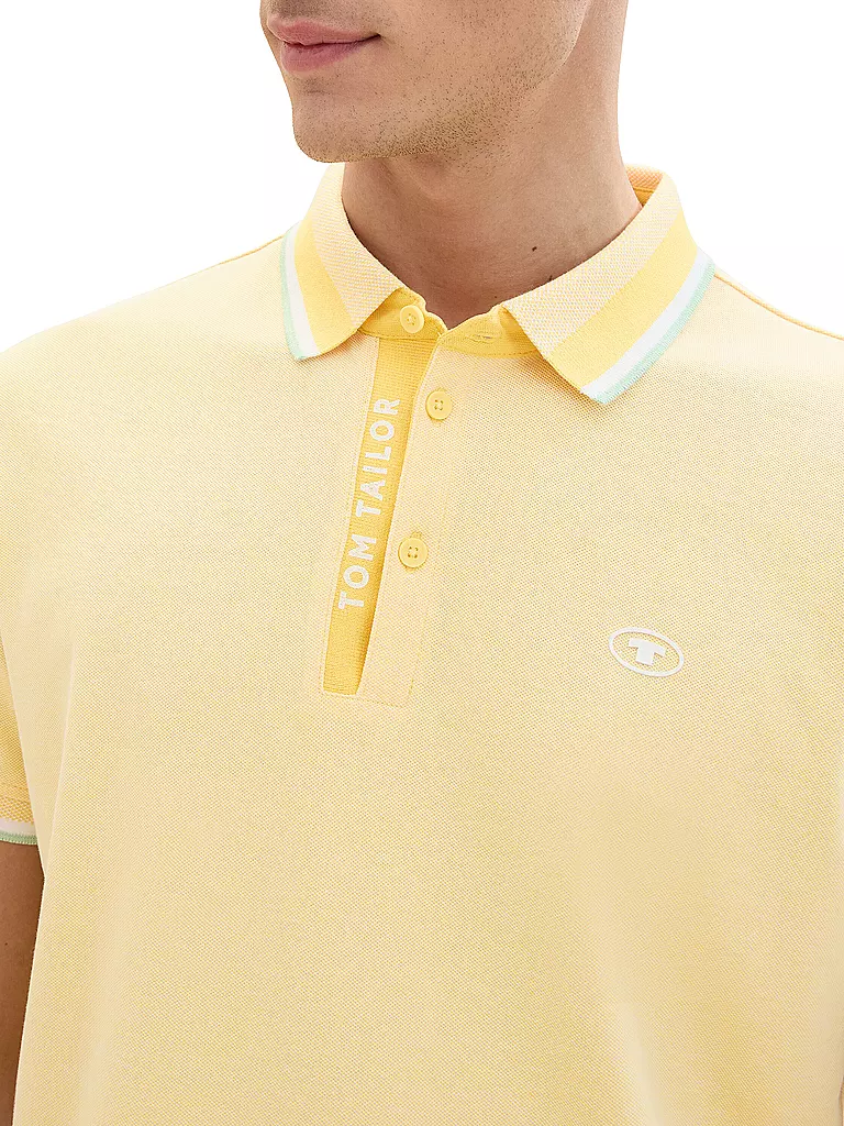 TOM TAILOR Poloshirt gelb