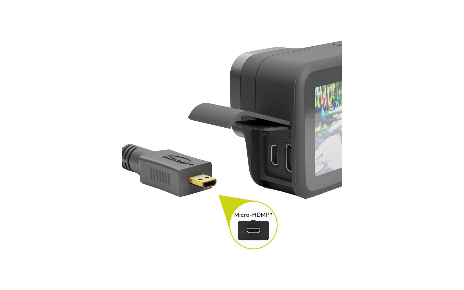 Goobay HDMI/Micro HDMI Kabel mit Ethernet 0,5 m