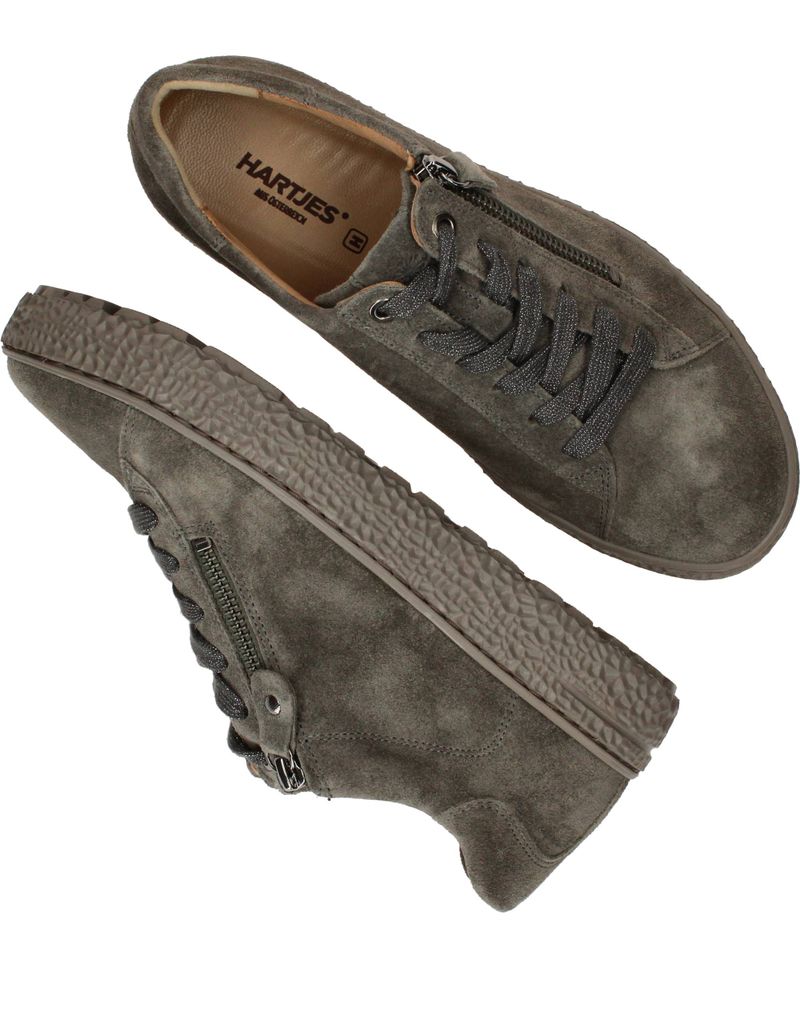 Hartjes Veterschoenen Groen Dames
