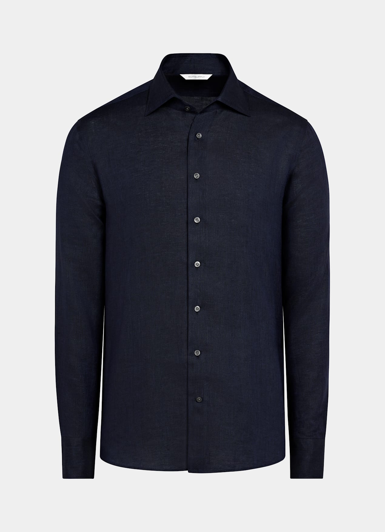 Chemise coupe ajustée bleu marine