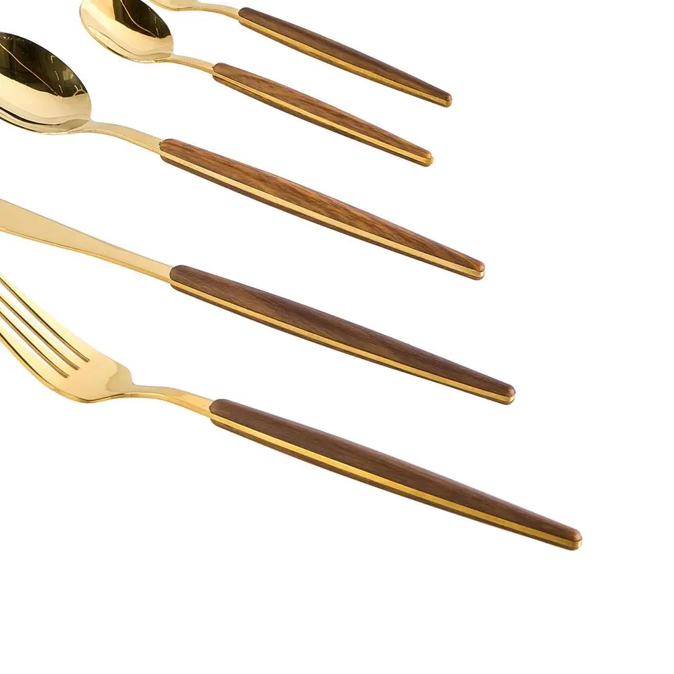 GEMELLI - Bestekset 30-delig - Goud - RVS