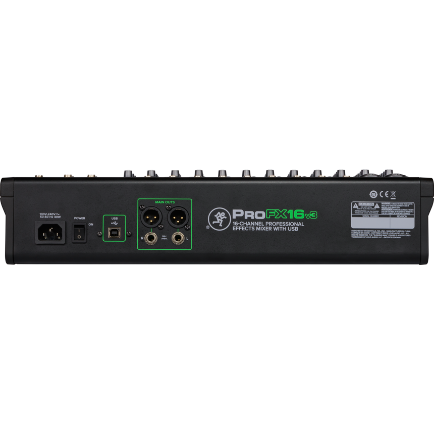 Mackie ProFX16v3 FX-mixer met USB-interface