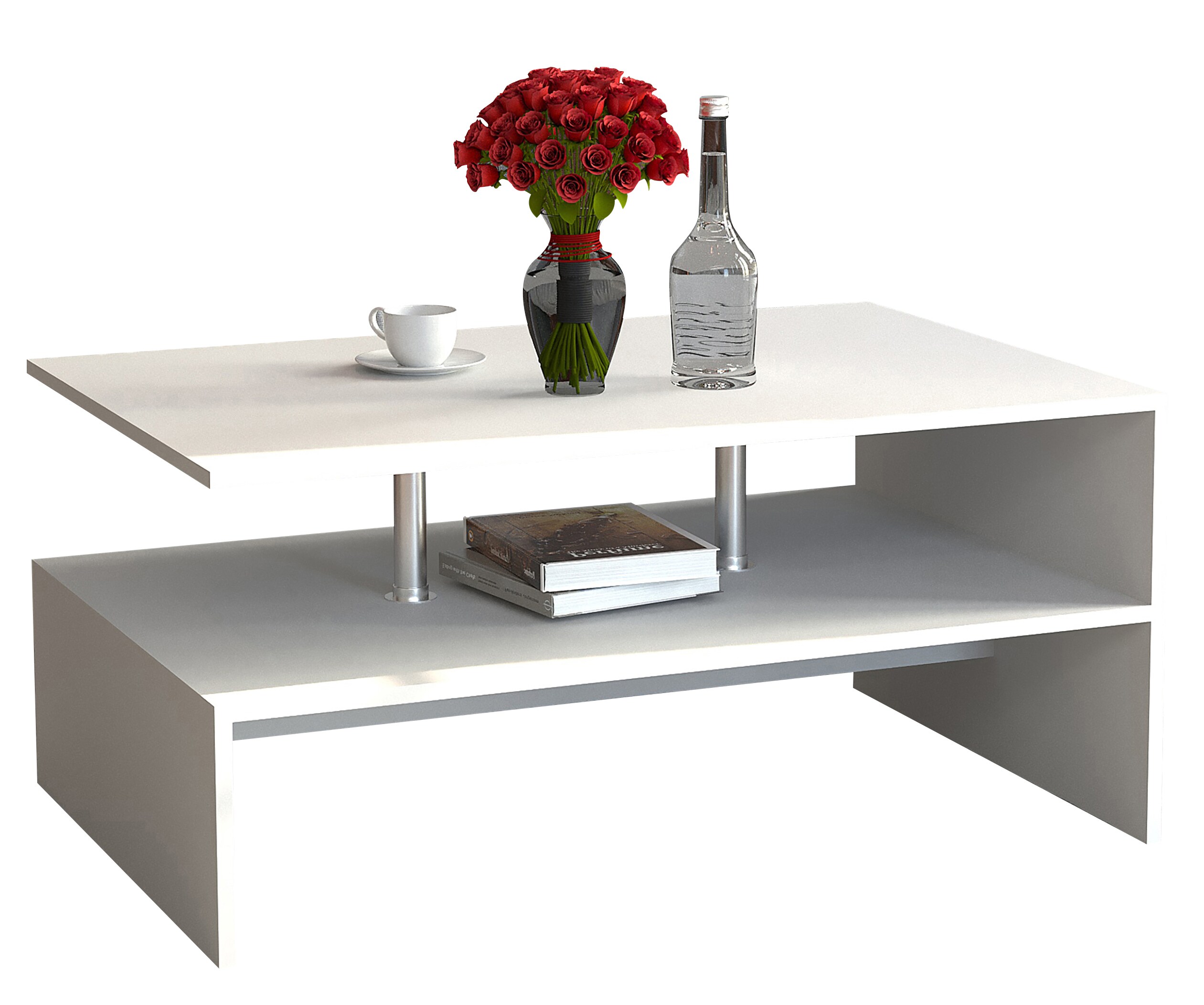 VCM Holz Couchtisch Sofatisch Wohnzimmertisch Beistelltisch Kaffeetisch Maliso L