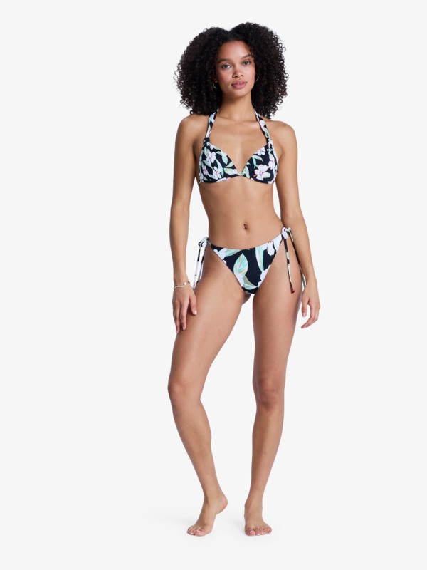 Printed Essentials Fixed Tri Haut de bikini triangle Noir Femme