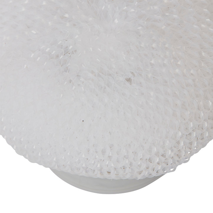 Éponge spirale anti-rayures L.9,5 x l.9,5 cm blanc