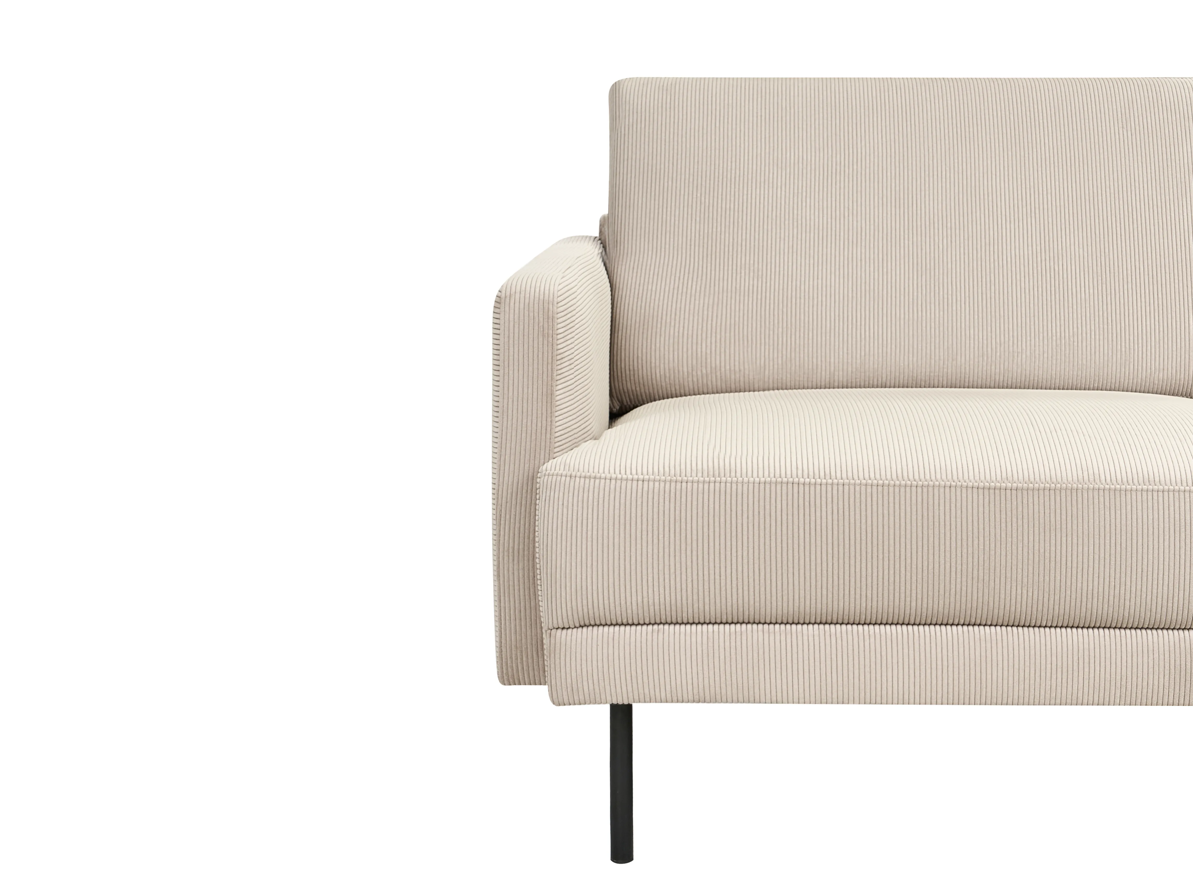 Hoekbank 2-zits BREDA Corduroy Beige linkszijdig