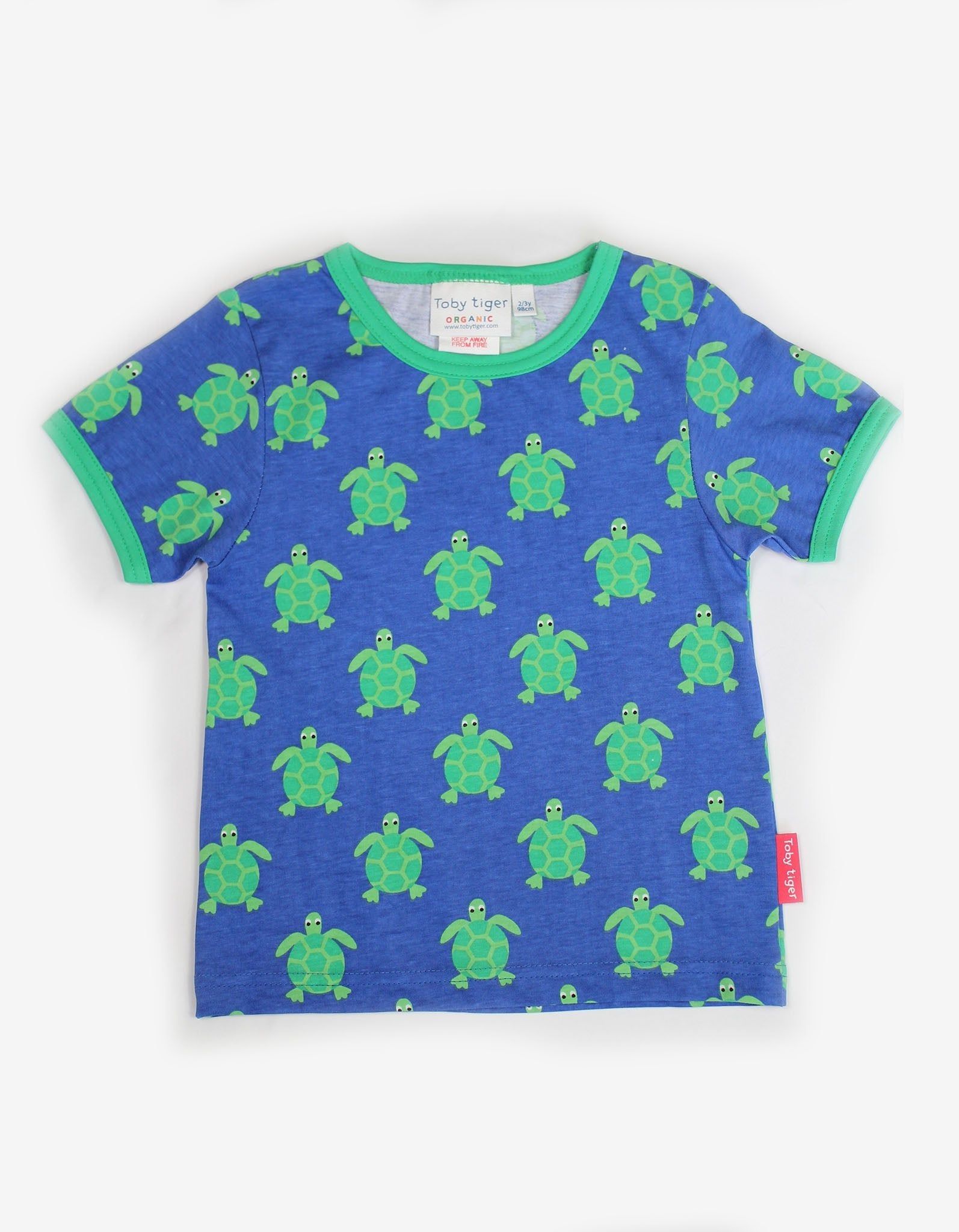 Toby Tiger T-Shirt, Schildkröten Print