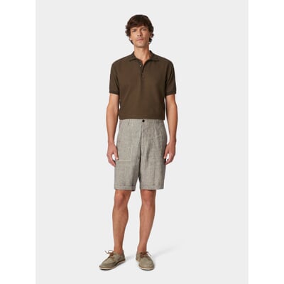 Herren-Leinenshorts 1962, Beigemelange