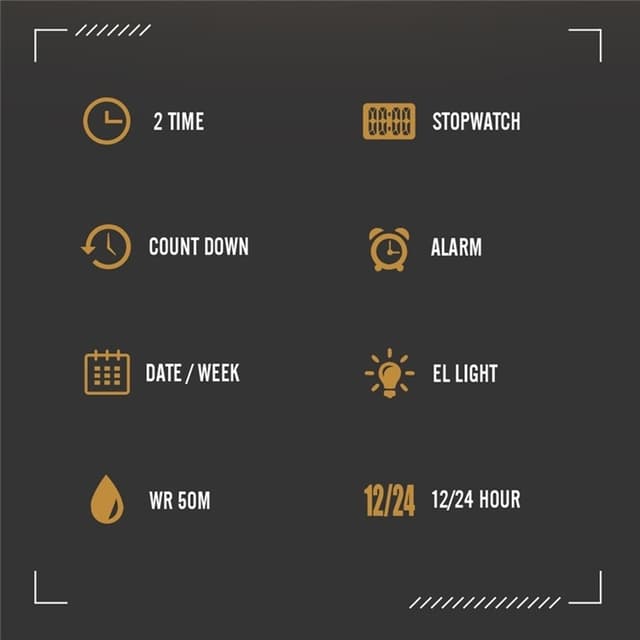 SKMEI Vandtæt Digitalt Armbåndsur Ur Belysning Stopur