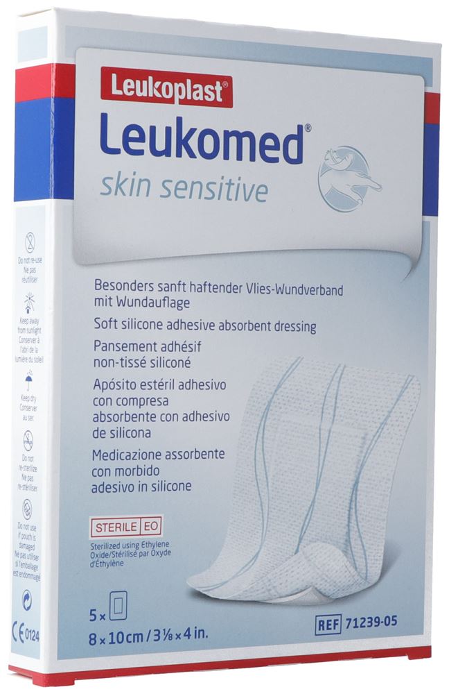 LEUKOMED skin sensitive<br>5 Stück, 8x10cm