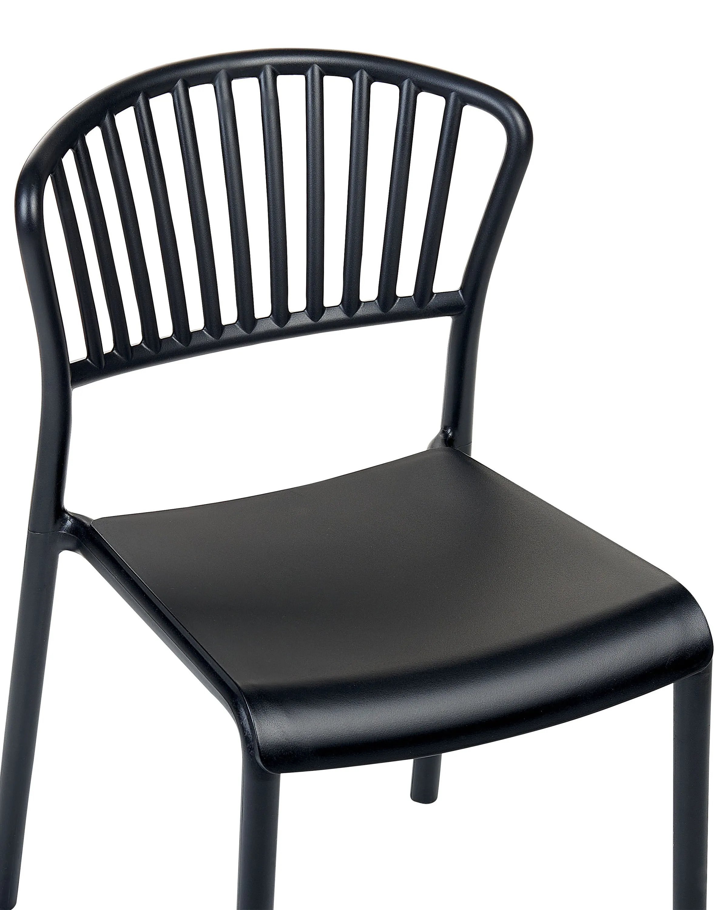 Set van 4 tuinstoelen GELA Zwart