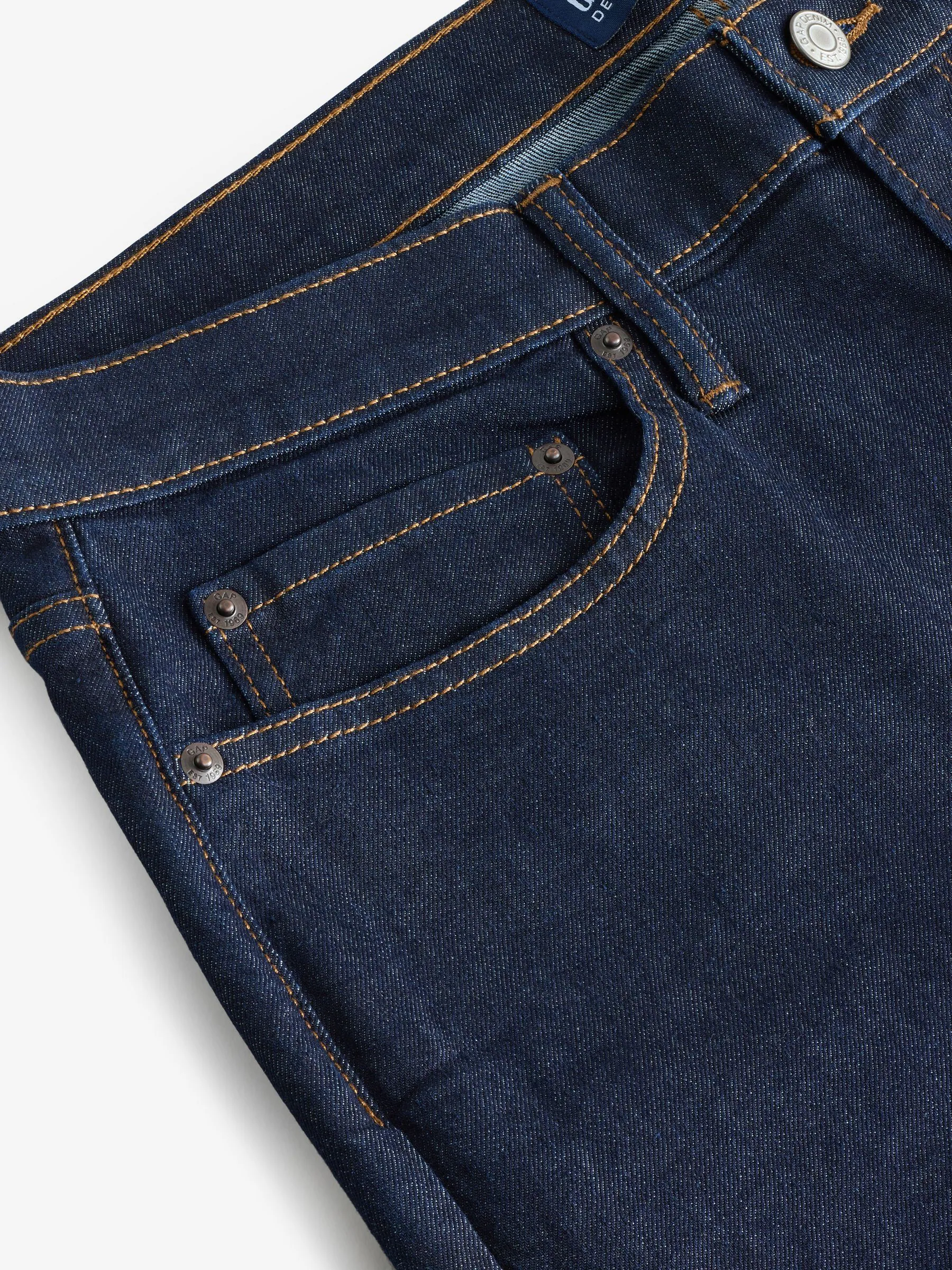 Donkerblauw - Gap - Rechte jeans