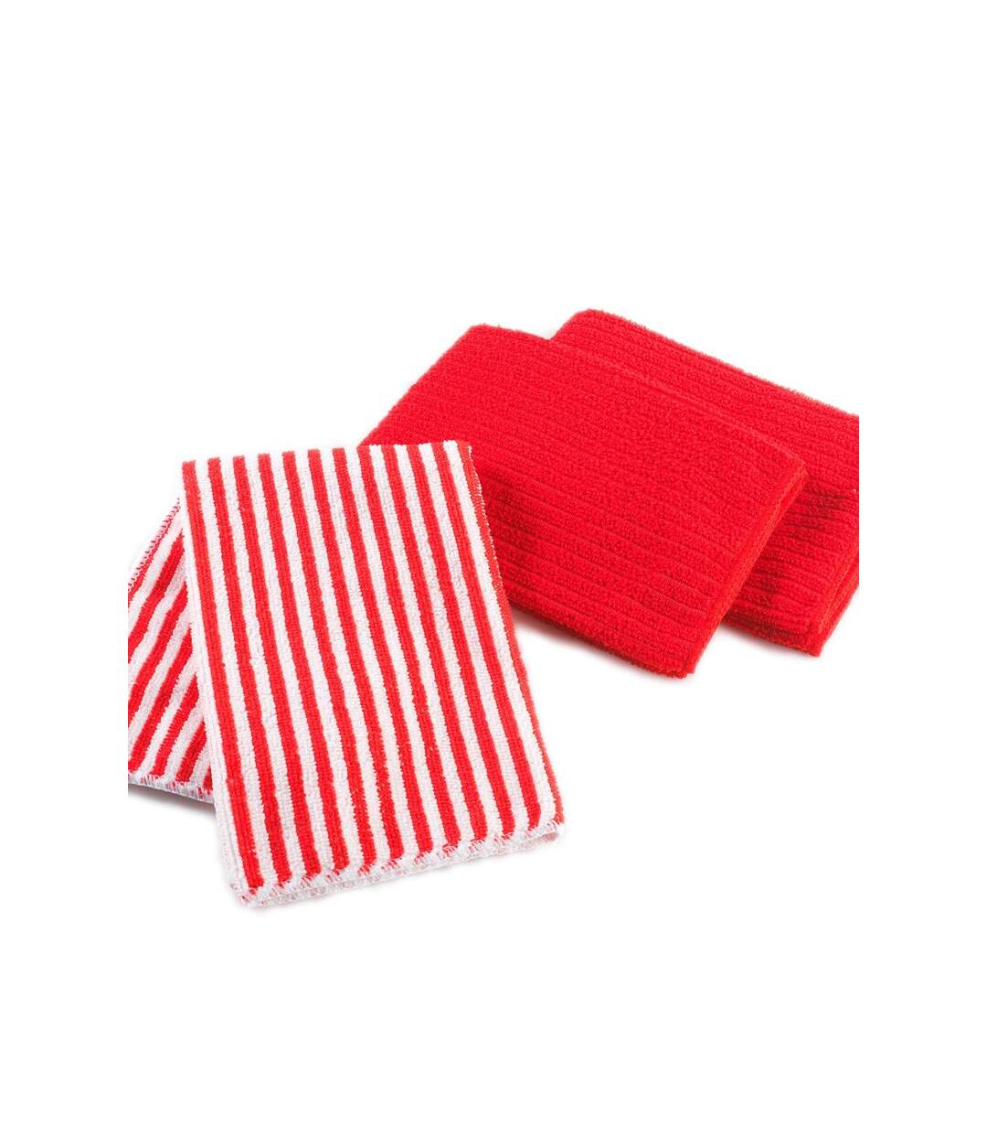 Lot de 3 Torchons Microfibre Cuistot 40cm Rouge