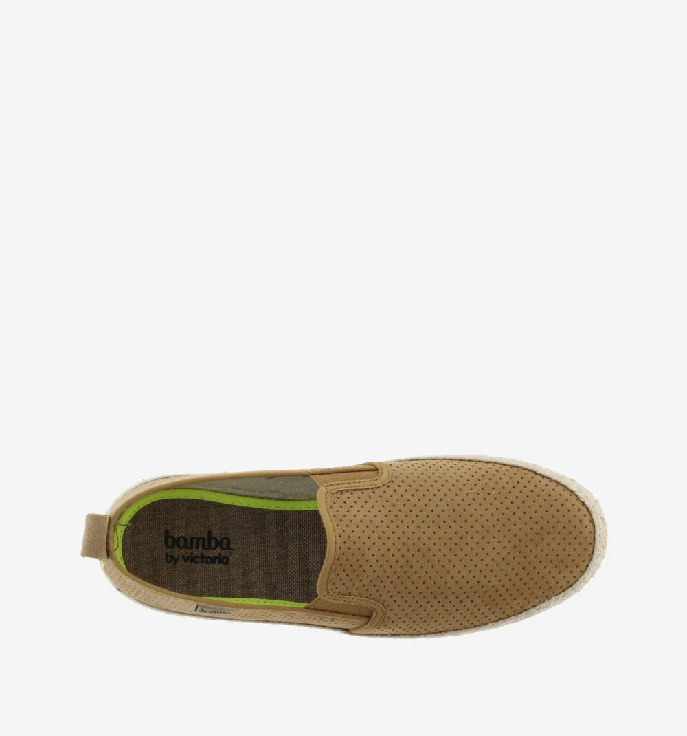 ANDRÉ ÉLASTIQUES IMITATION SUÈDE PIQUÉE Espadrilles pour homme CUERO