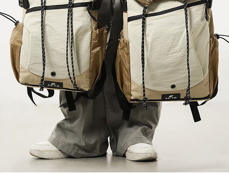 Hikuozy - Nylon rugzak met trekkoordpaneel