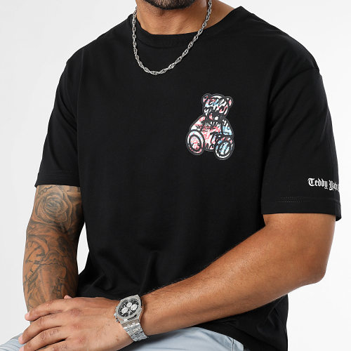 Tee Shirt Oversize Large Script Series Small Noir