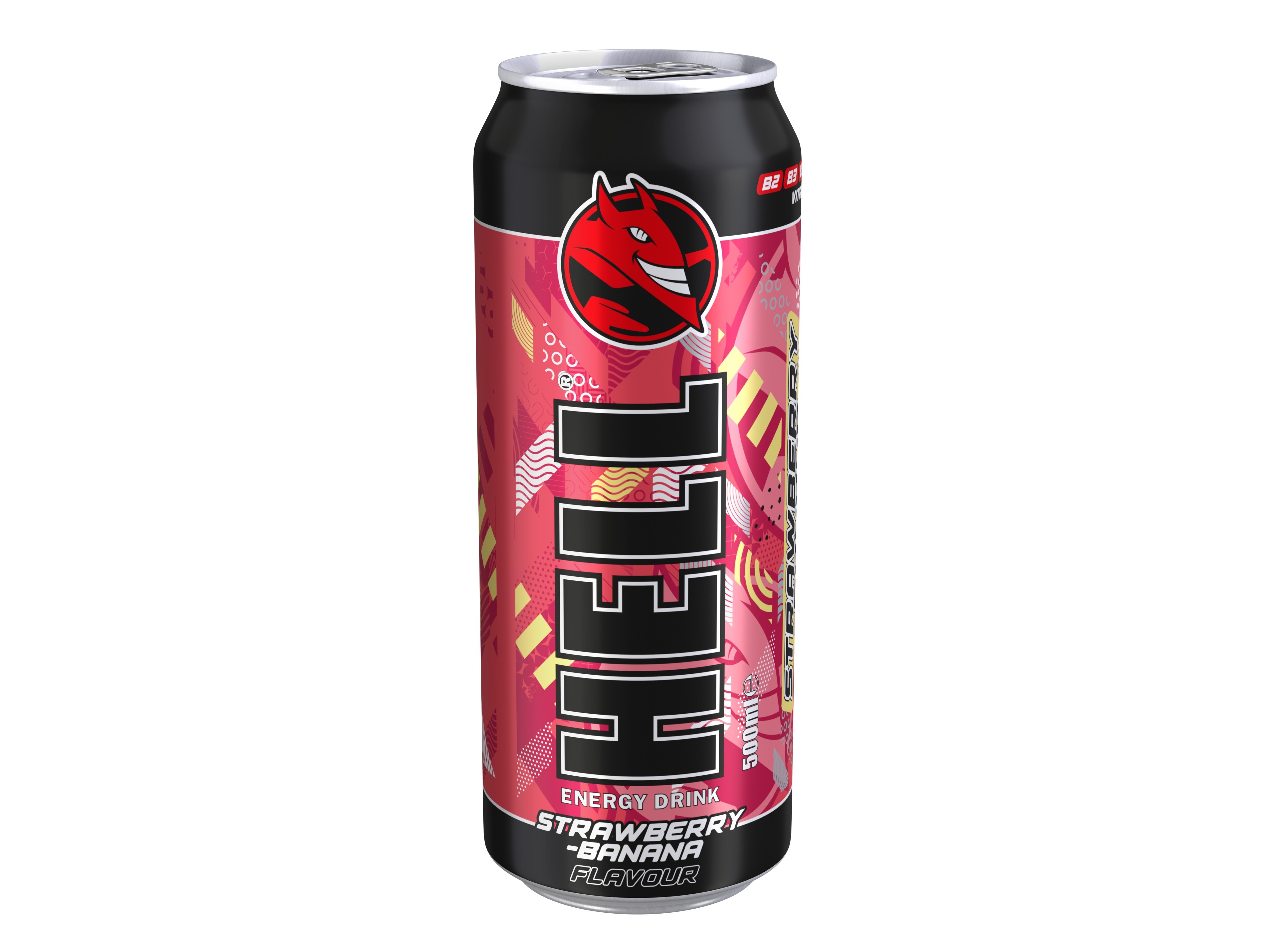 BEBIDA ENERGETICA HELL MORANGO BANANA 0.50L