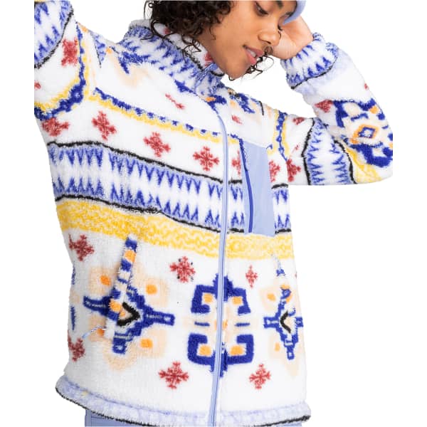 Veste polaire ROXY ALABAMA FULL ZIP OTLR BRIGHT WHITE CHANDAIL