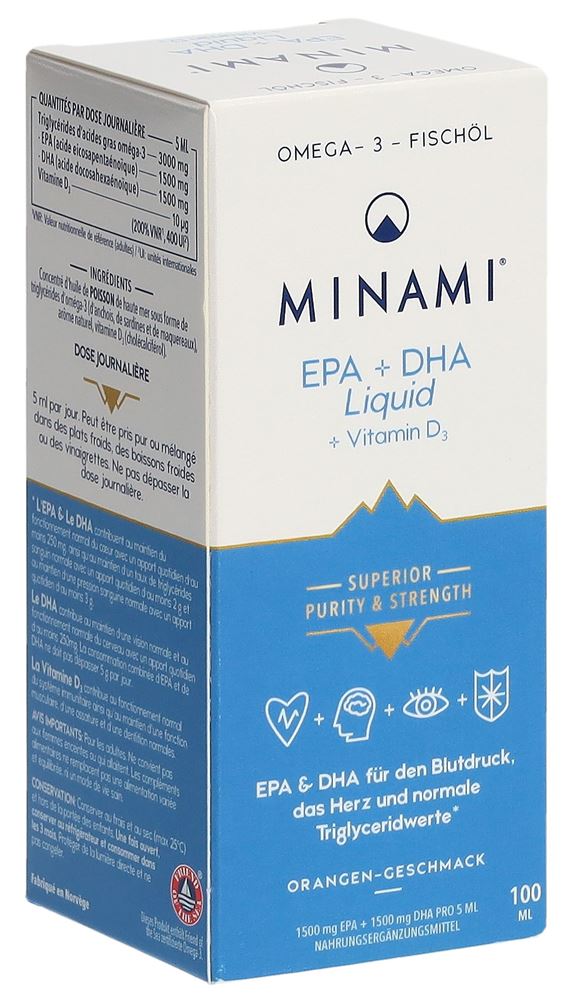 MINAMI EPA DHA Liquid liq Glasfl 100 ml