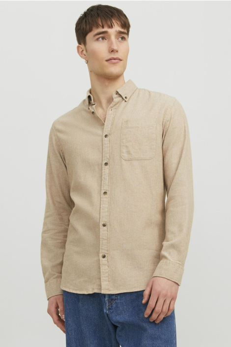 Jack & Jones camel heren overhemd