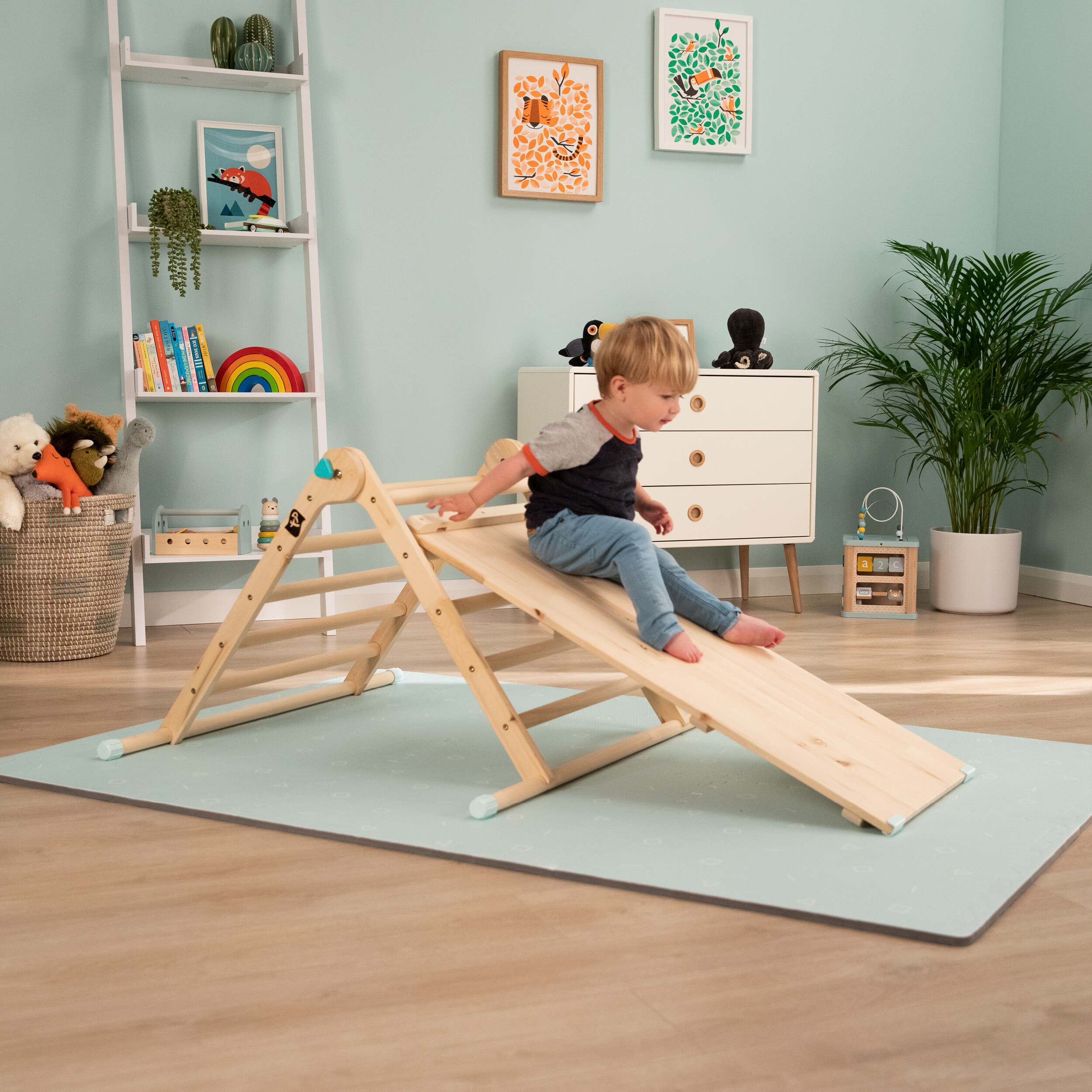 TP-Toys Holzbrücke und -Rutsche für Kinder