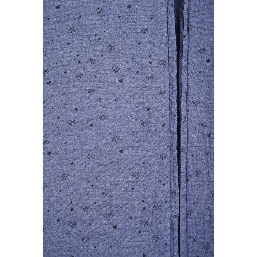 Gigoteuse TOG 2 imprimé cœurs en gaze de coton - Bleu marine