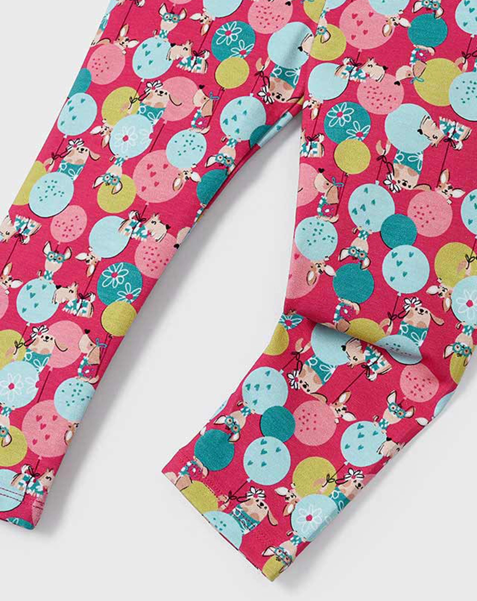 Leggings WOOF in fuchsia