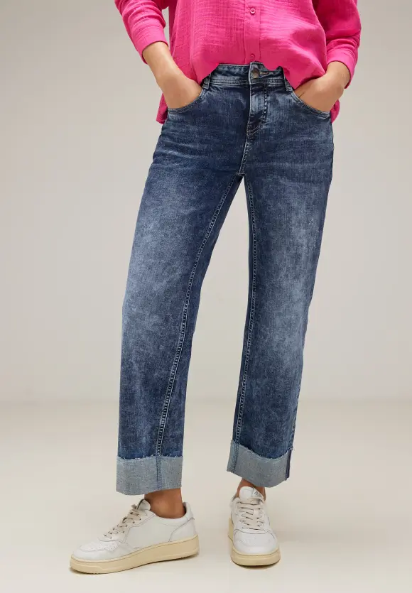Casual Fit Jeans - indigo random wash