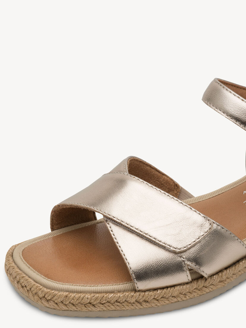 Leren Sandaaltje - metallic